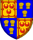 Arms of George, 3rd Lord Seton with the Buchan Quartering.