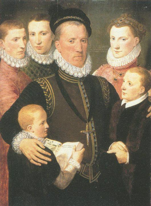 George Seton, 7th Lord Seton. Painting by Frans Pourbus, the Elder, Flanders. Click to Enlarge.