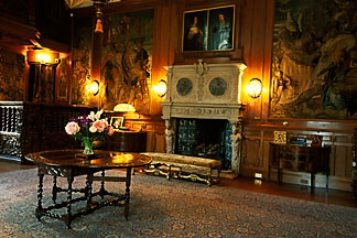 The Fireplace in the Great Hall, Fyvie Castle.