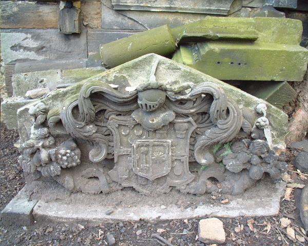 Arms at the grave of George Seton, Baillie of Tranent, 1769.
