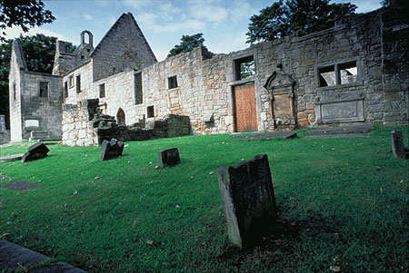 Dalgety Church, known as St. Bridget's Kirk, Fife.