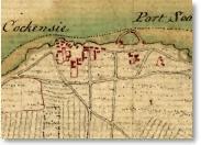 View of Cockenzie from the Roy Map, 1747.