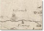 View of Kilcreuch from Adair's Map, 1685.