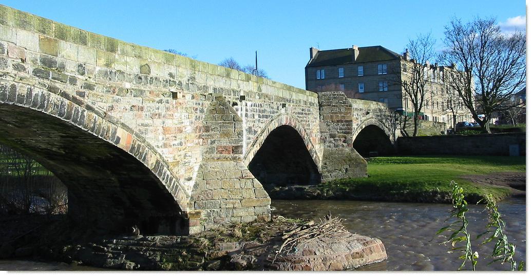 The Old Musselburgh Bridge, East Lothian.