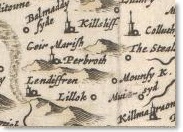 View of Parbroath from Blaeu's Atlas, 1654.