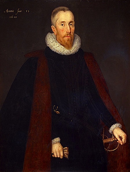 Portrait of Alexander Seton, 1st Earl of Dunfermline by Marcus Gheerhaerts. Copy made circa 1622 in London, by Adam de Colone.  